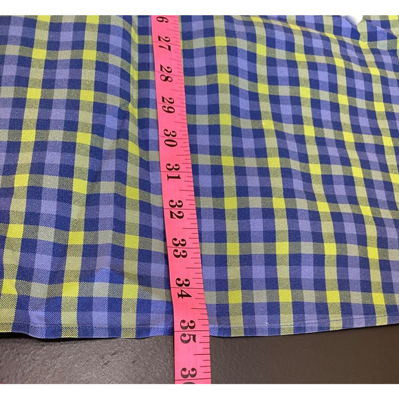 Austin Reed London Mens XXL Blue Check Dress Shirt Long Sleeve Button Up - Picture 7 of 8